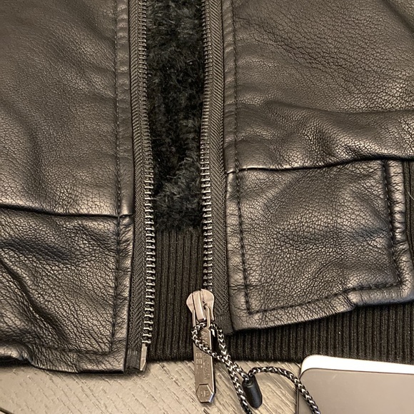 Brand New American Breed Full Zip Faux Leather Removable Hooded Jacket - Picture 13 of 13